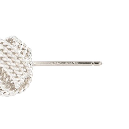 Tiffany Sterling Silver Twist Knot Earrings 4 of 4