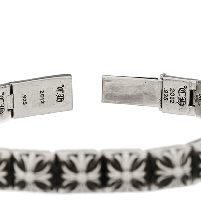 Chrome Hearts Sterling Silver Maltese Cross Pyramid Link Bracelet 4 of 4