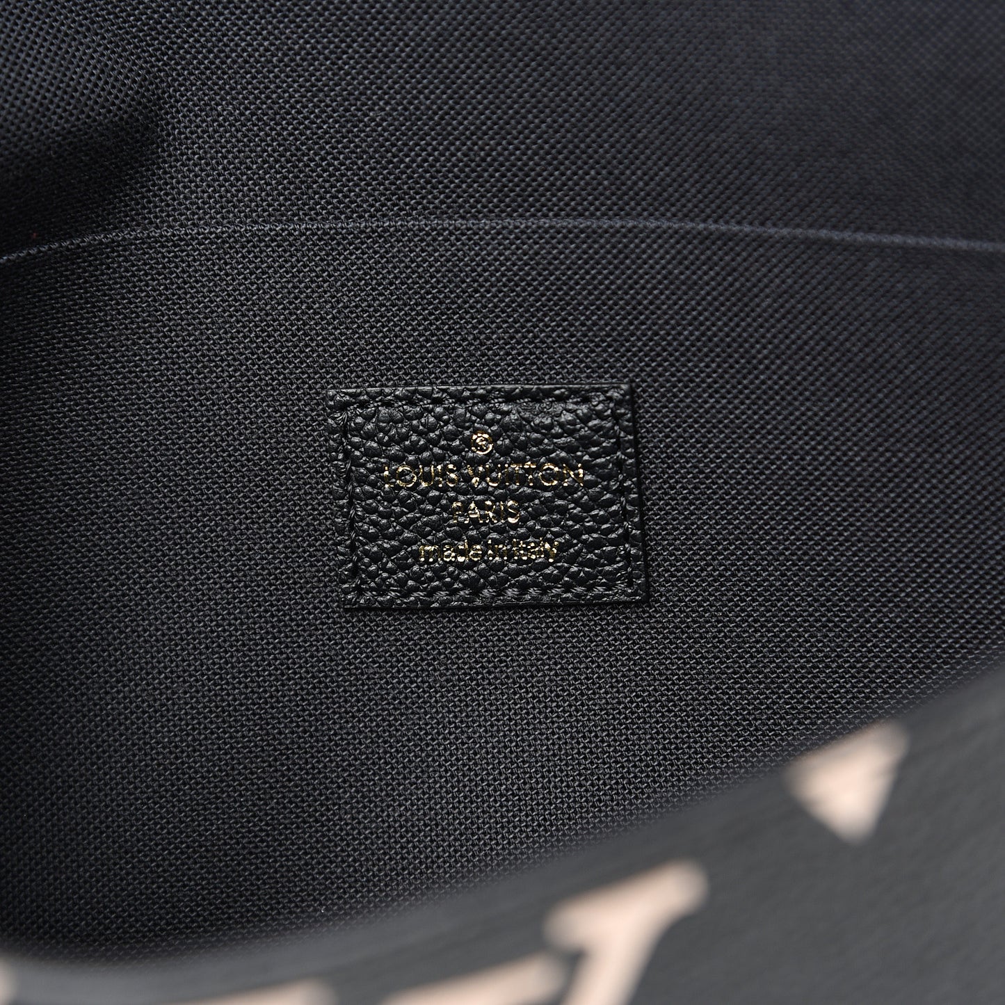 Empreinte Monogram Giant Crafty Pochette Felicie Black Creme