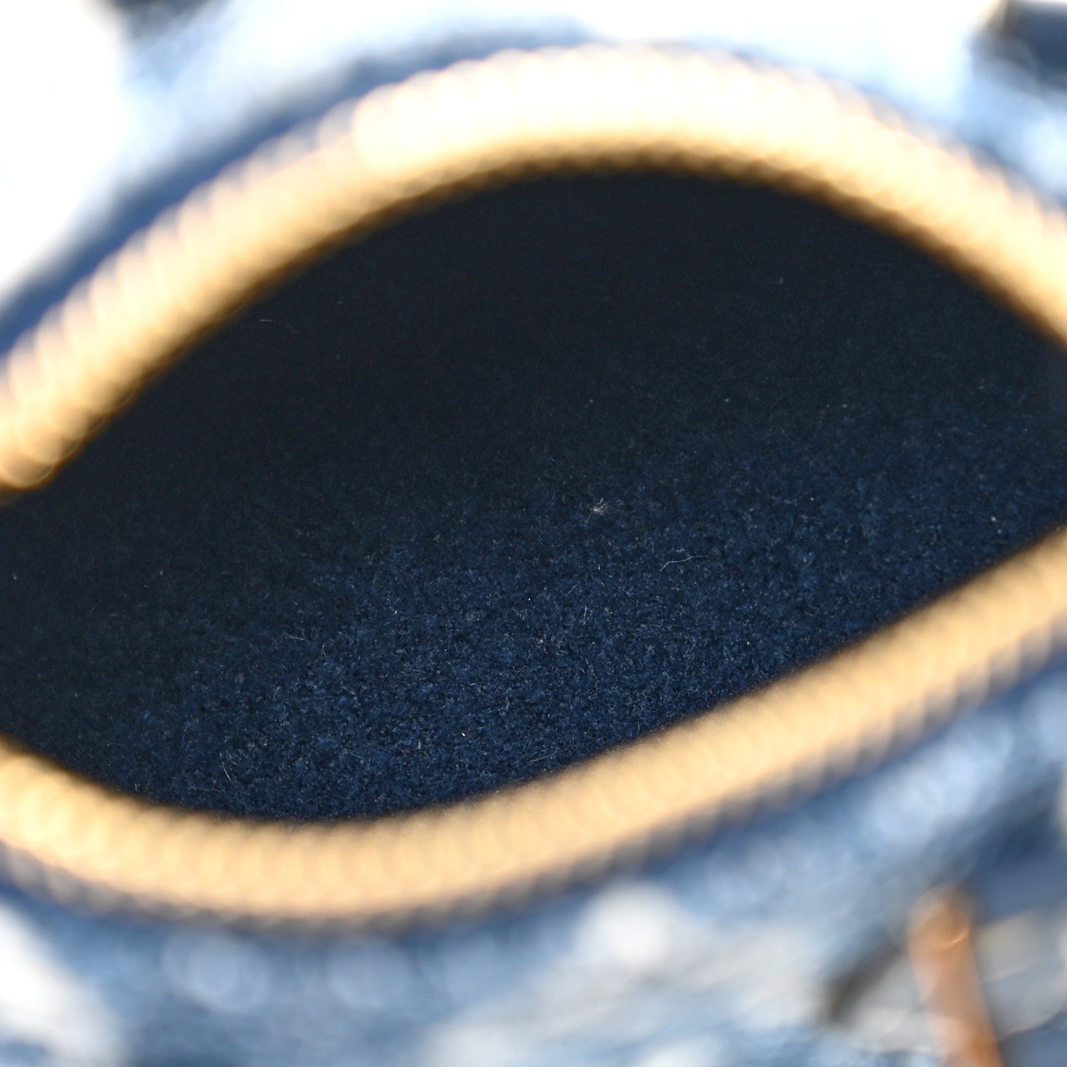 Louis Vuitton Denim Monogram Jacquard Micro Speedy Bag Charm Bleu 5 of 7