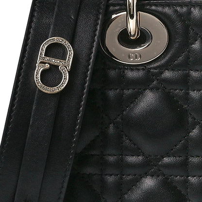 Christian Dior Lambskin Cannage Small My ABCDior Lady Dior Black 8 of 11
