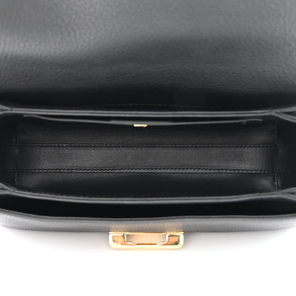 Salvatore Ferragamo Calfskin Glam Shoulder Bag Black 5 of 13
