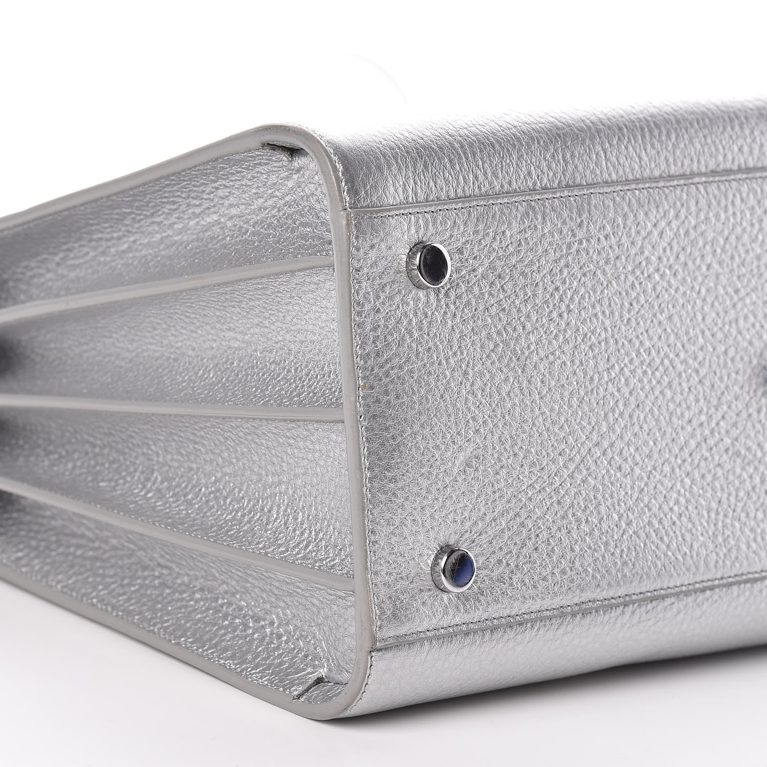 Saint Laurent Metallic Calfskin Small Sac De Jour Silver 7 of 9