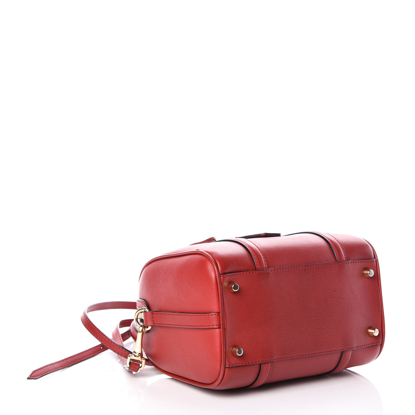 Soft Calfskin Small Alchester Bowling Bag Red