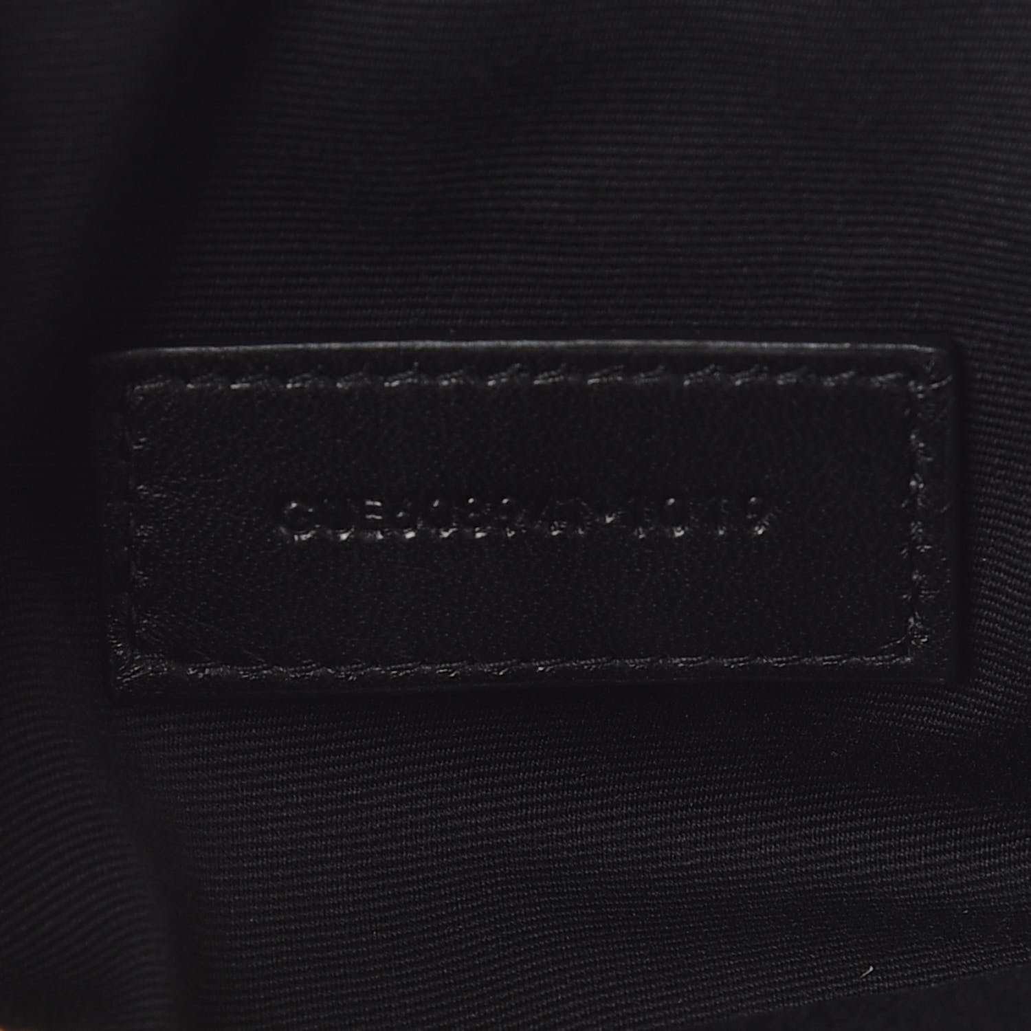 Saint Laurent Grained Lambskin Quilted Mini Becky Double Zip Bag Vintage White 9 of 13