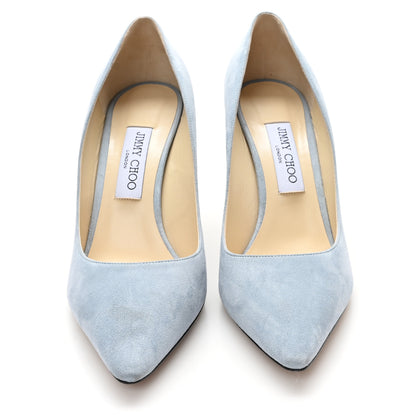 Jimmy Choo Suede Romy Pumps 39.5 Blue 3 of 9