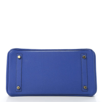 Hermes Togo Birkin 30 Bleu Electrique 6 of 13