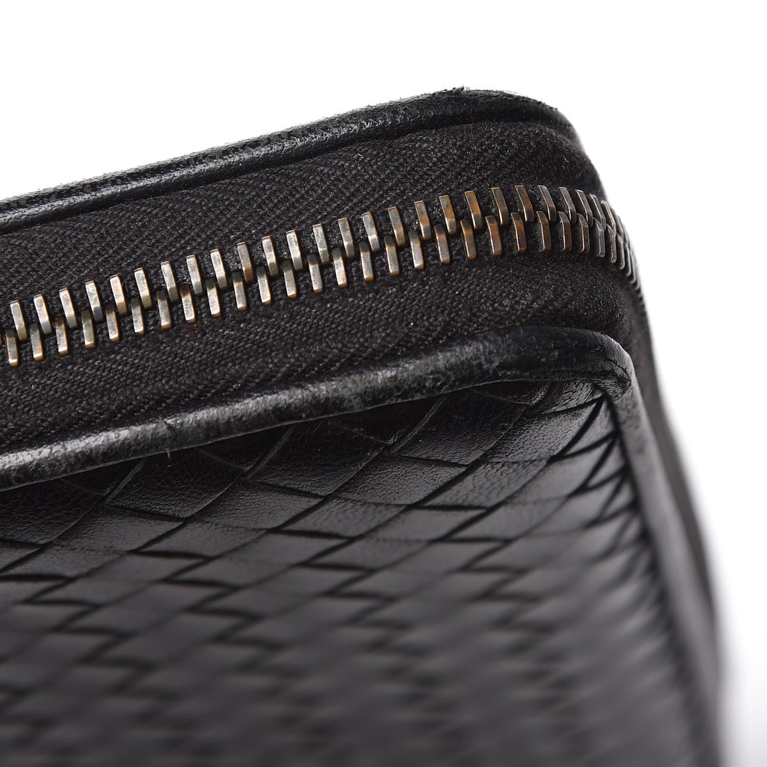 Bottega Veneta Nappa Intrecciato Zip Around Wallet Black 8 of 12