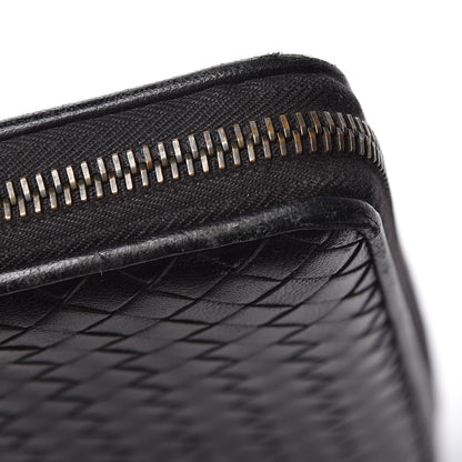 Bottega Veneta Nappa Intrecciato Zip Around Wallet Black 8 of 12