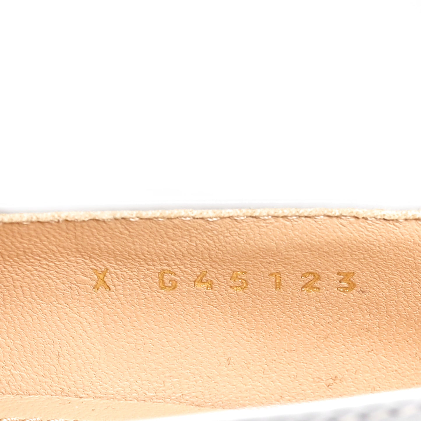 Shiny Calfskin Logo Loafers 36.5 Light Grey