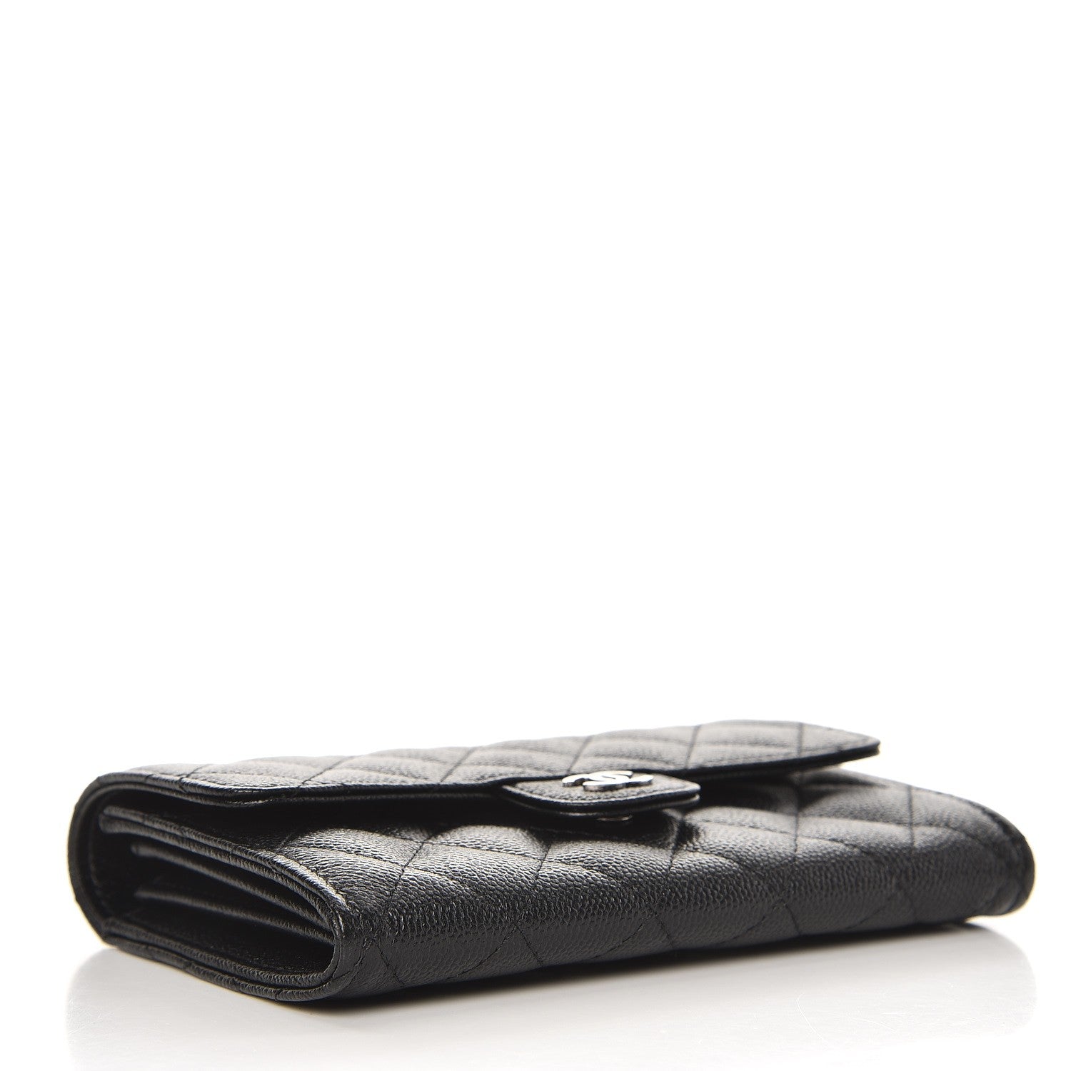 Chanel Caviar Quilted Medium Flap Wallet Black 4 of 9