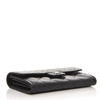 Chanel Caviar Quilted Medium Flap Wallet Black 4 of 9