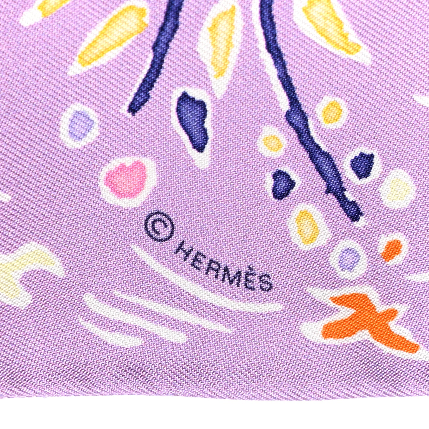 Silk Isola Di Primavera Twilly Lilas Orange Jaune