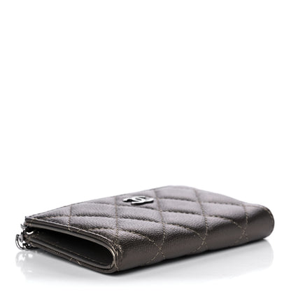 Chanel Metallic Caviar Quilted Key Holder Case Bronze 4 of 7