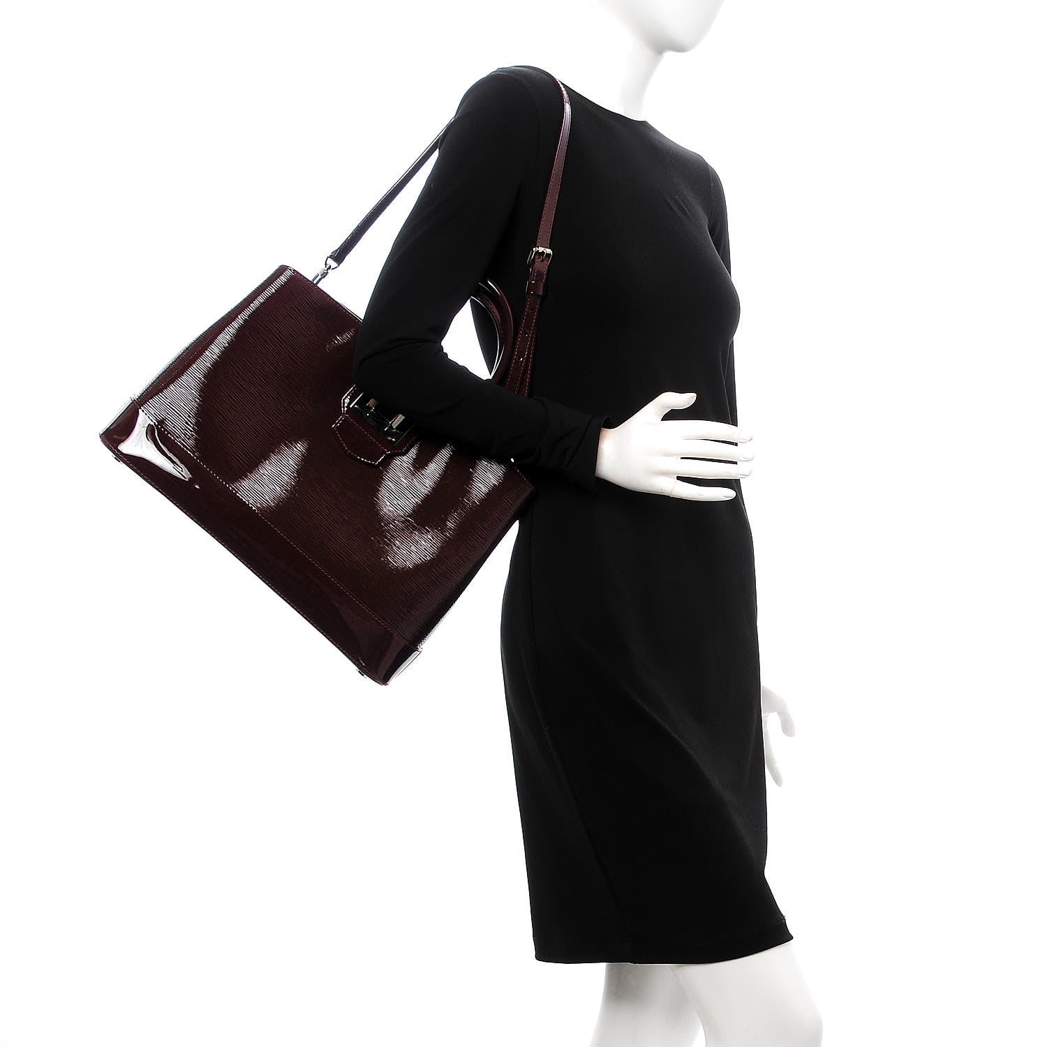 Louis Vuitton Electric Epi Mirabeau GM Prune 2 of 8