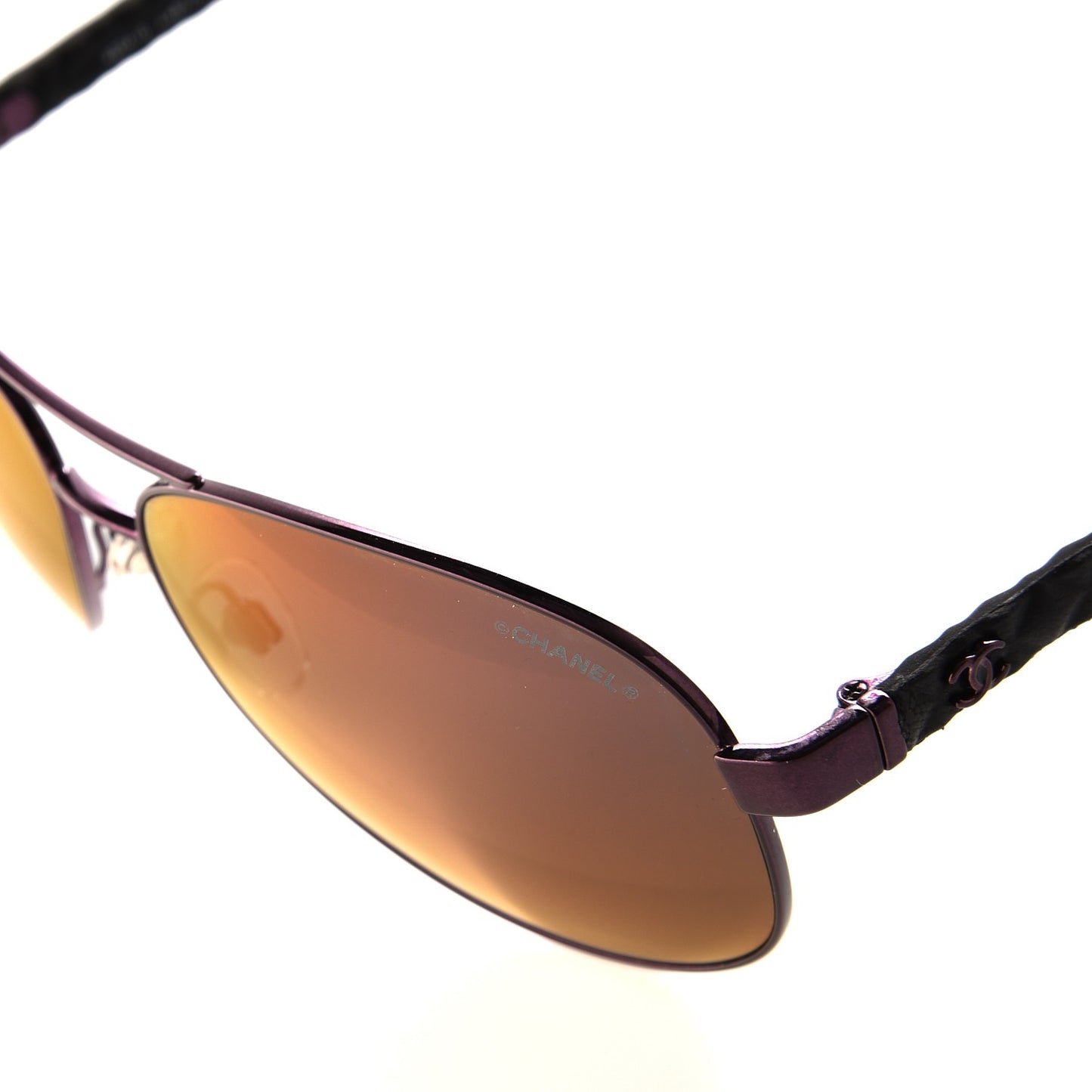 Mirrored Aviator Sunglasses 4204-Q Purple