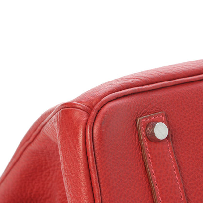 Hermes Buffle Skipper Birkin 35 Rouge Vif 34 of 40