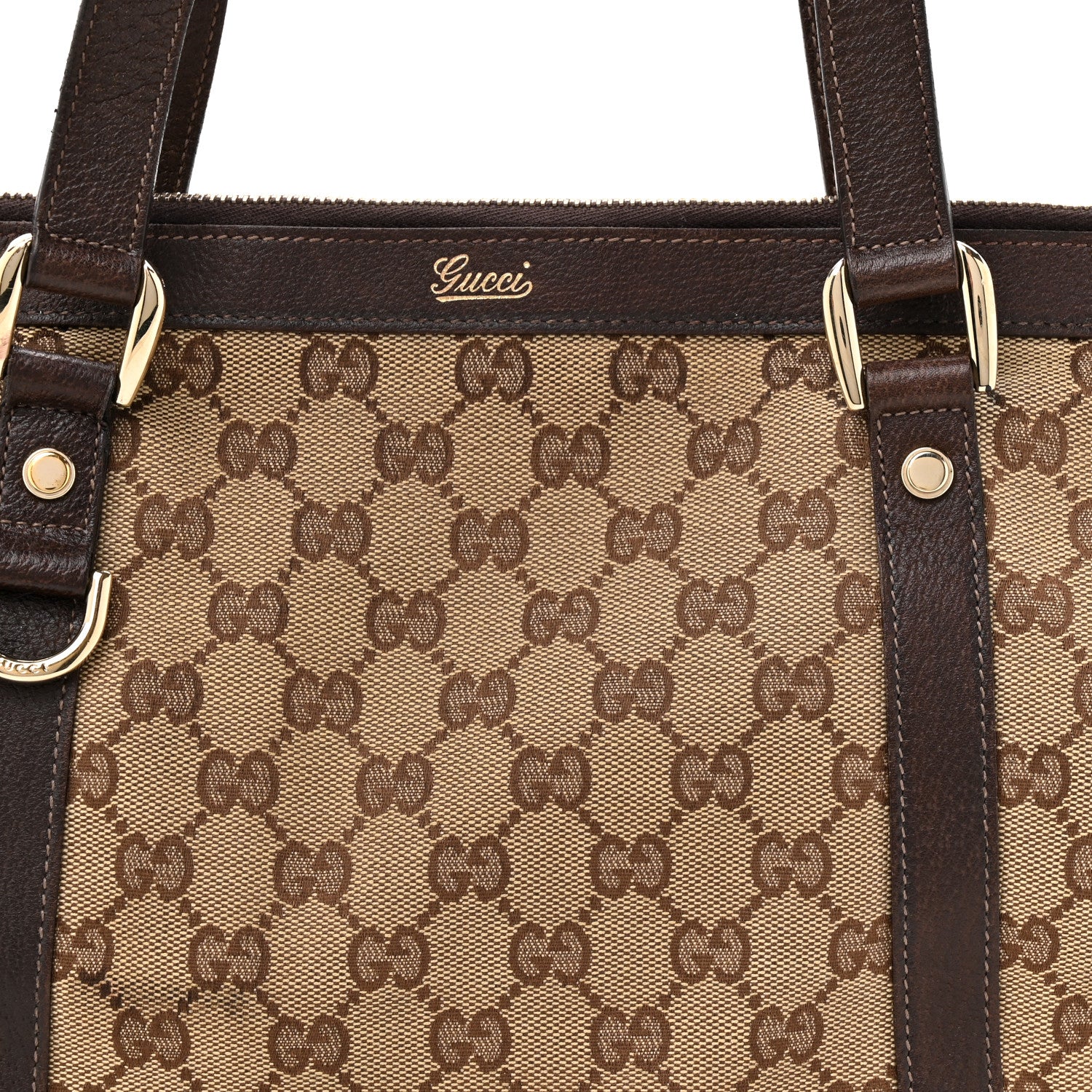 Gucci Monogram Medium Abbey Tote Brown 8 of 17