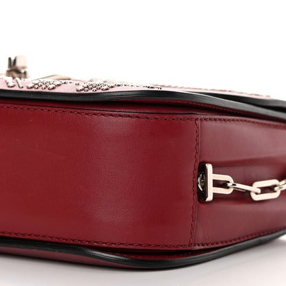 Valentino Garavani Vitello Loveblade Embellished Chain Flap Bag Rubino 8 of 16