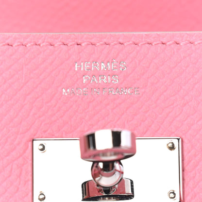 Hermes Epsom Kelly Wallet To Go Rose Confetti 6 of 8