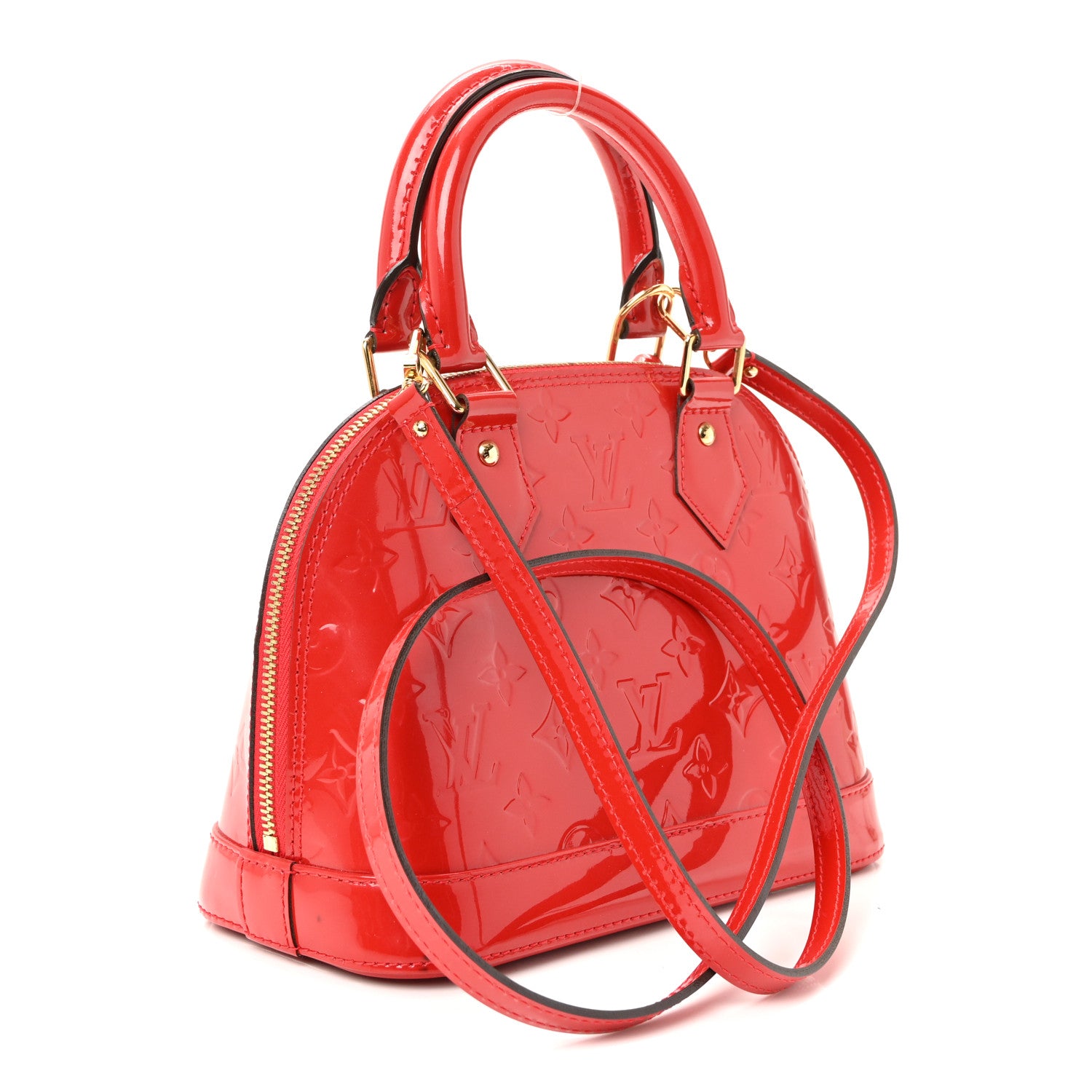 Louis Vuitton Vernis Alma BB Cherry 3 of 9