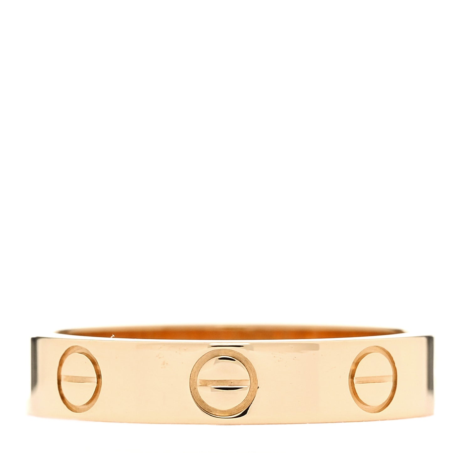 18K Yellow Gold 3.5mm LOVE Wedding Band Ring 50 5.25
