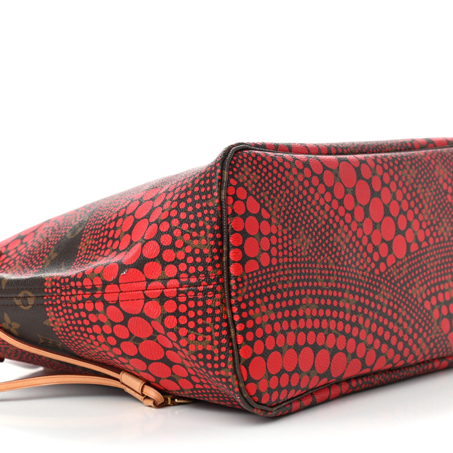 Louis Vuitton Monogram Kusama Waves Neverfull MM Red 8 of 11