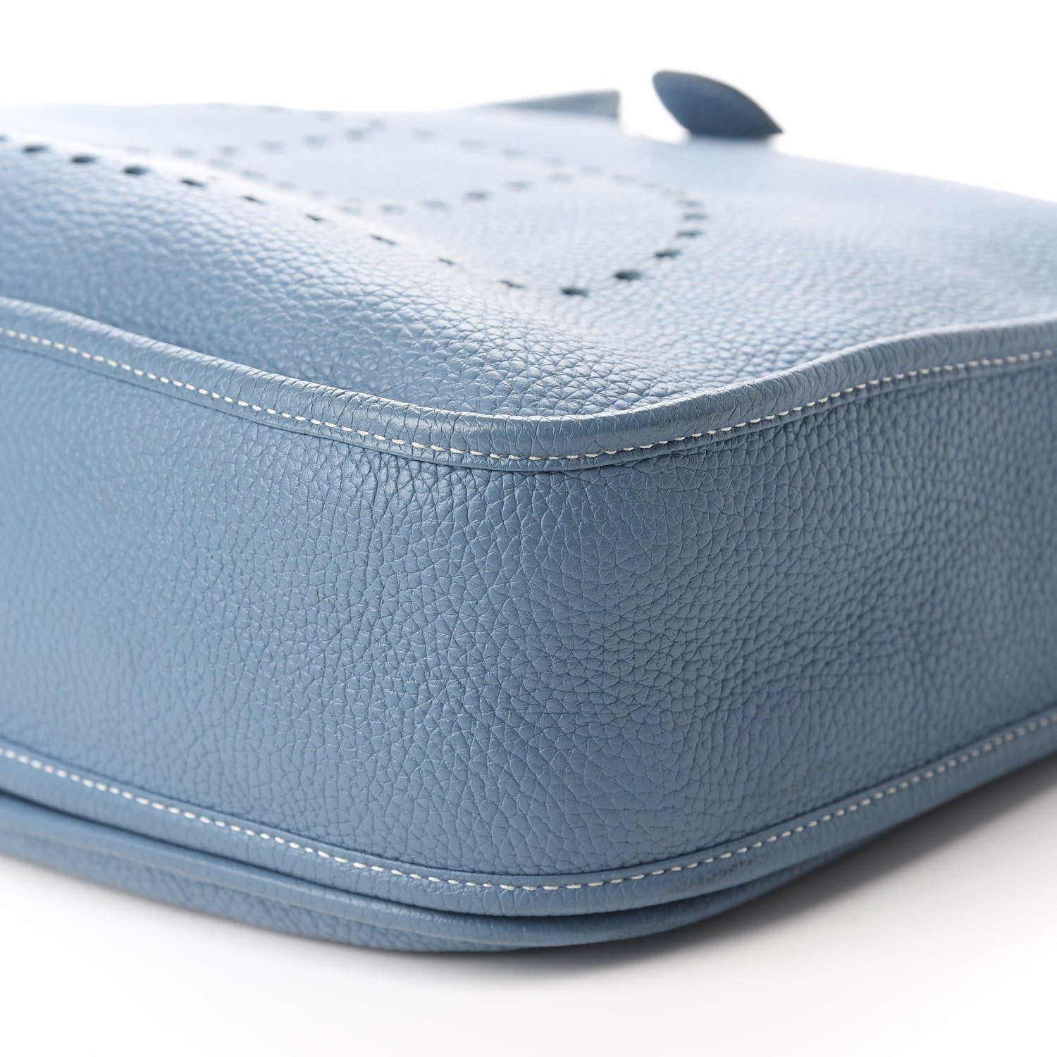 Hermes Taurillon Clemence Evelyne III GM Blue Jean 7 of 14