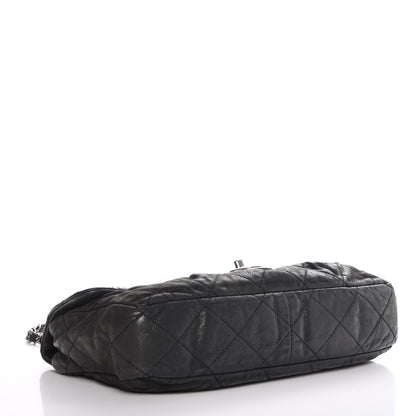 Chanel Iridescent Calfskin Large Chic Quilt Flap Black 4 of 7