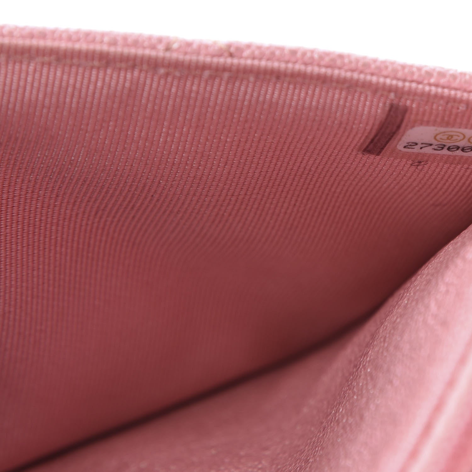 Chanel Iridescent Caviar Quilted Wallet on Chain WOC Rose Pink 10 of 12