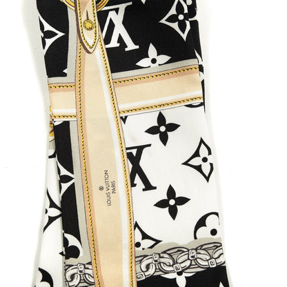 Louis Vuitton Silk Monogram Confidential Bandeau Black 6 of 6