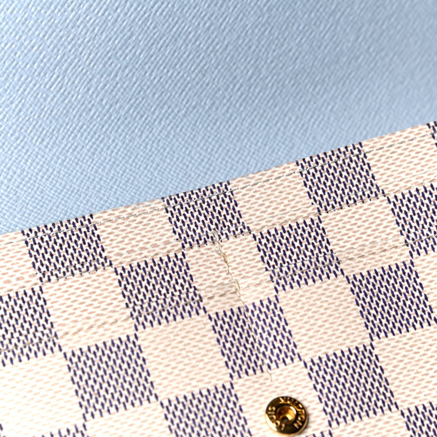 Louis Vuitton Damier Azur Sarah Wallet NM Bleu Olympe 5 of 5