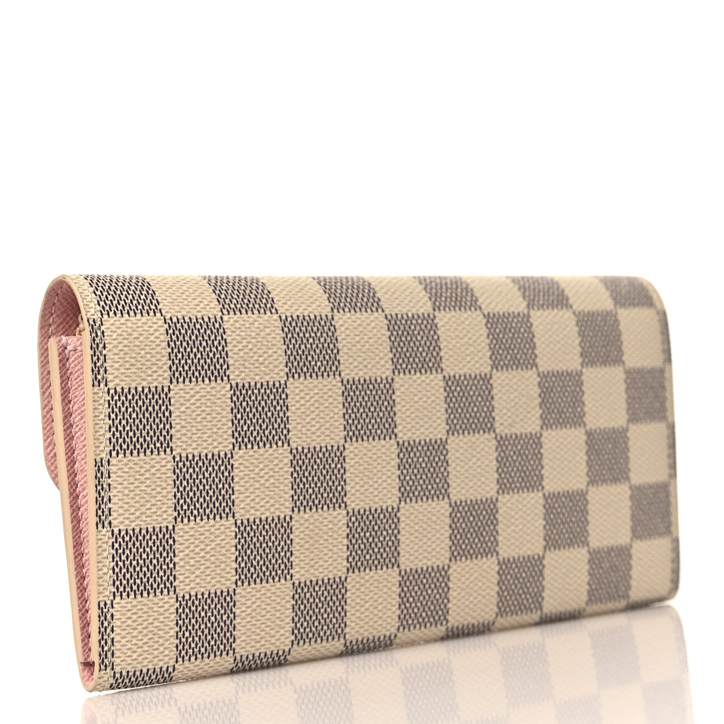 Damier Azur Emilie Wallet Rose Ballerine