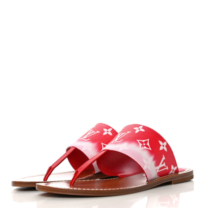 Louis Vuitton Monogram Escale Palma Sandals 36 Rouge 3 of 11