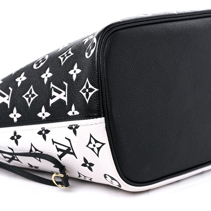 Louis Vuitton Empreinte Spring In The City Neverfull MM Black White Pink 8 of 10