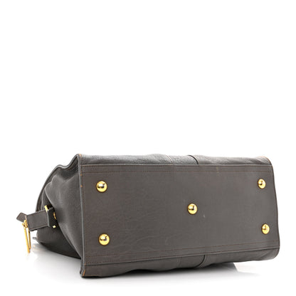 Saint Laurent Sheepskin Small Cabas Chyc Grey 3 of 11