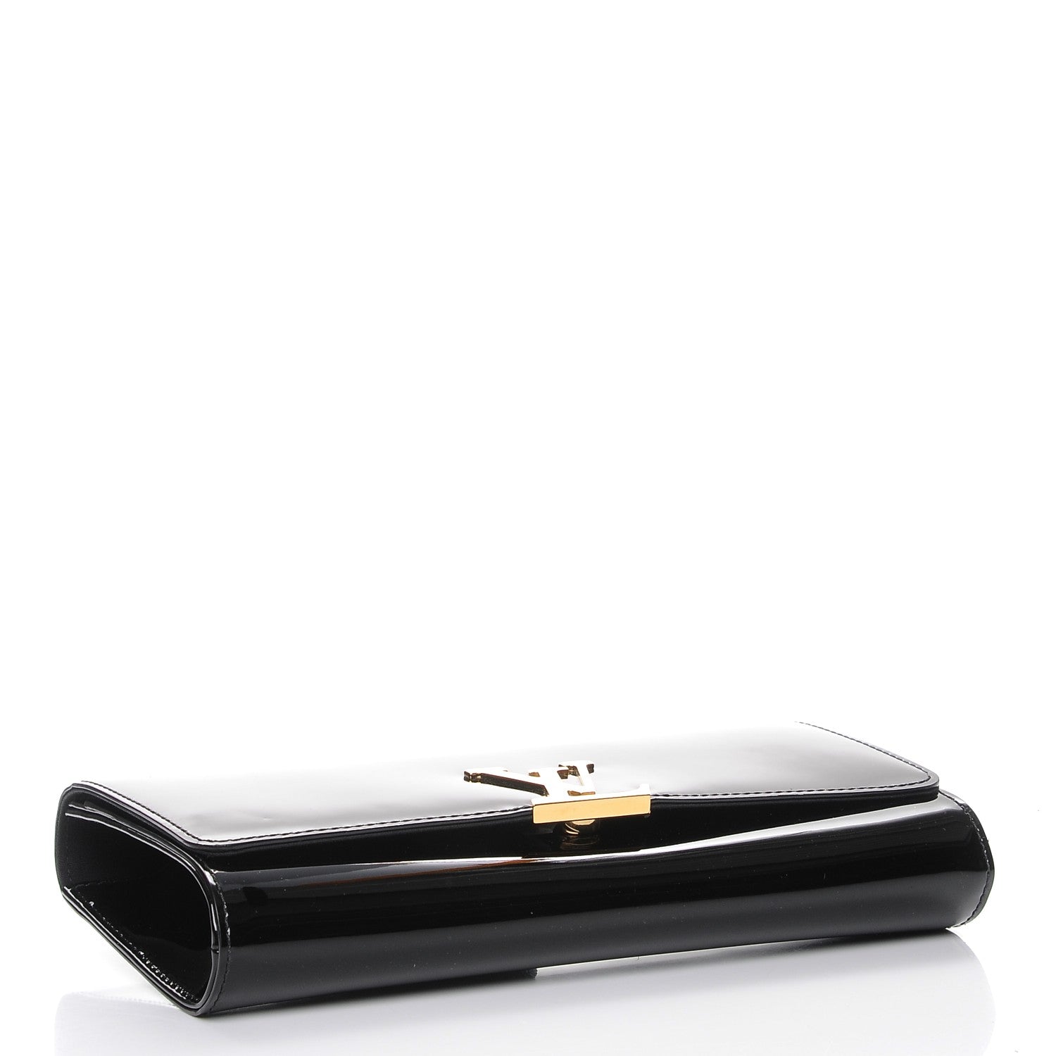 Louis Vuitton Patent Louise Clutch Black 4 of 8