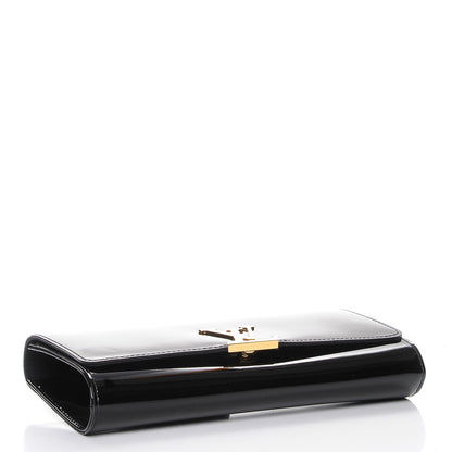 Louis Vuitton Patent Louise Clutch Black 4 of 8