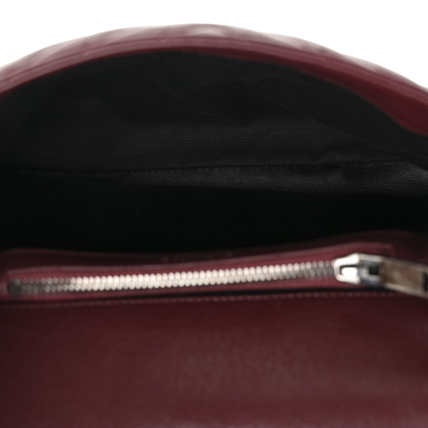 Sheepskin Matelasse Chevron Monogram Medium College Bag Rouge Legion