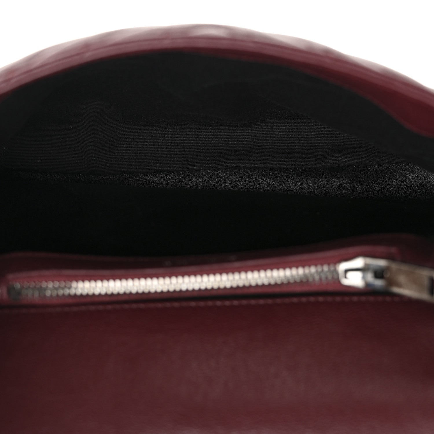 Saint Laurent Sheepskin Matelasse Chevron Monogram Medium College Bag Rouge Legion 5 of 11