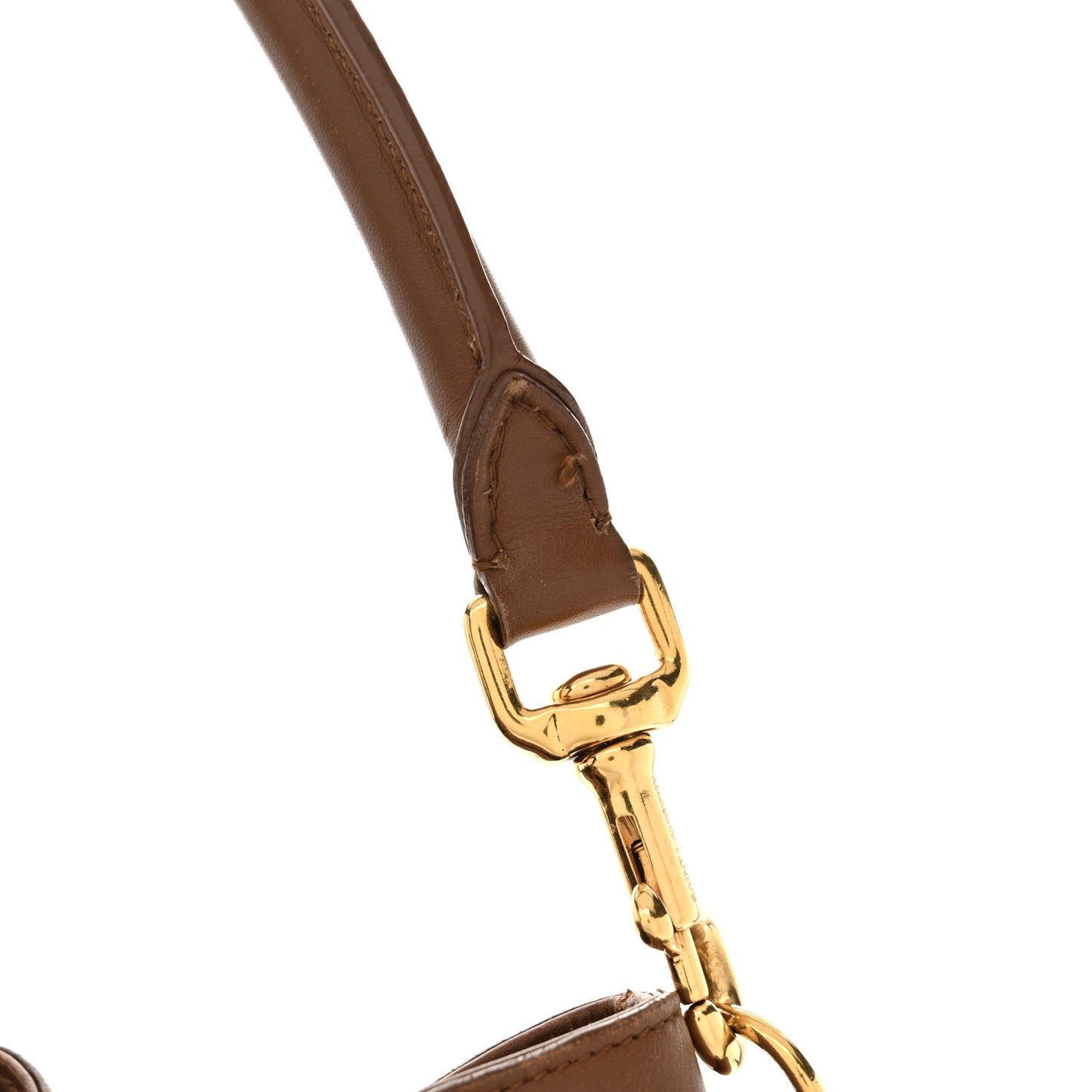 Calfskin Large Emmanuelle Bucket Bag Cognac