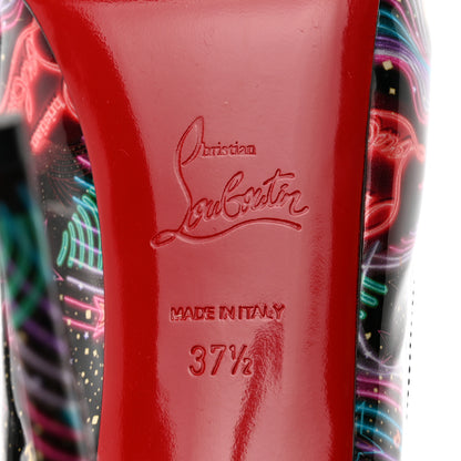 Christian Louboutin Patent Starlight Hot Chick Slingback Alta 120 Pumps 37.5 Multicolor 7 of 7