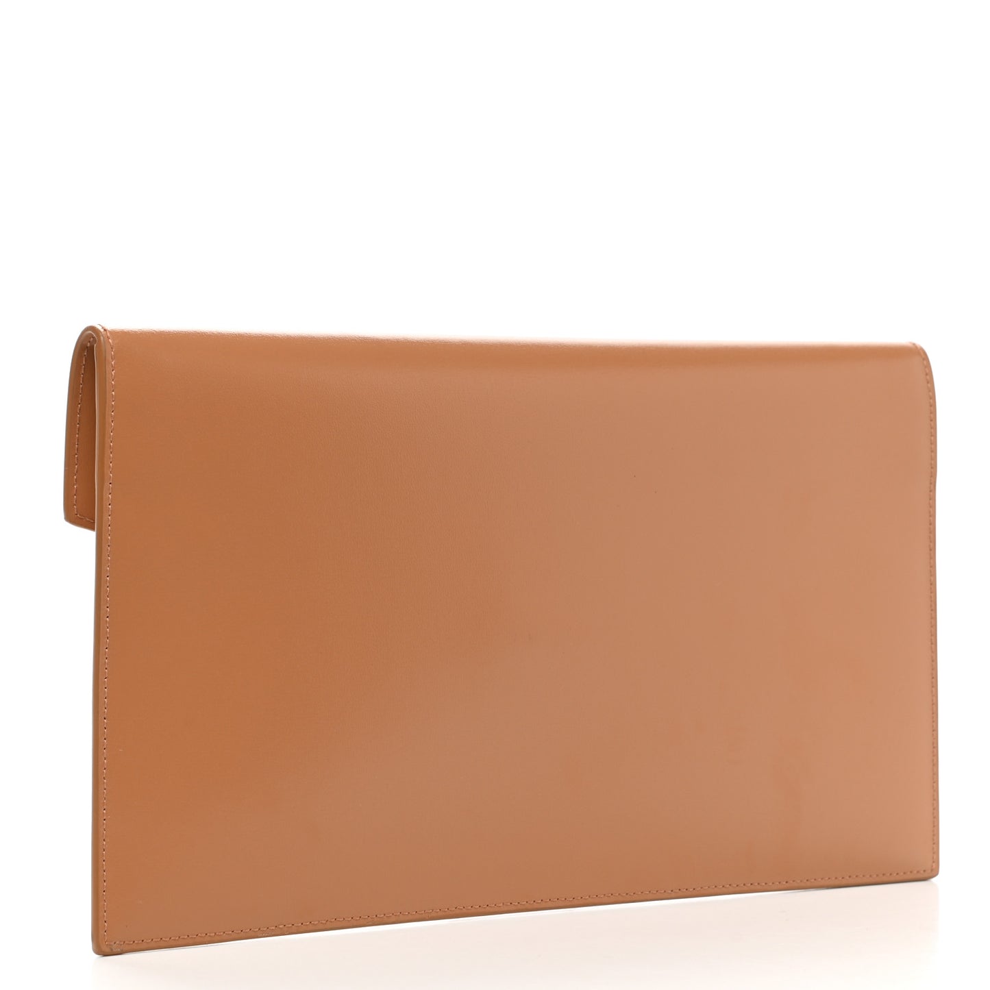 Smooth Shiny Calfskin Medium Uptown Pouch Dune