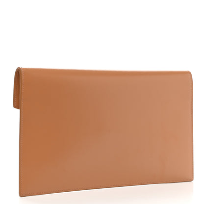 Saint Laurent Smooth Shiny Calfskin Medium Uptown Pouch Dune 3 of 7