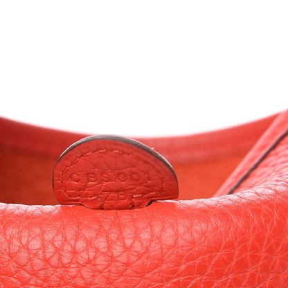 Hermes Taurillon Clemence Evelyne TPM Rouge Tomate 6 of 9