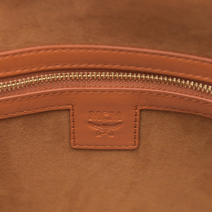 MCM Visetos Tracy Large Tote Cognac 6 of 10