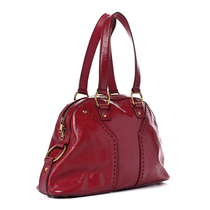 Saint Laurent Patent Calfskin Medium Muse Red 4 of 32