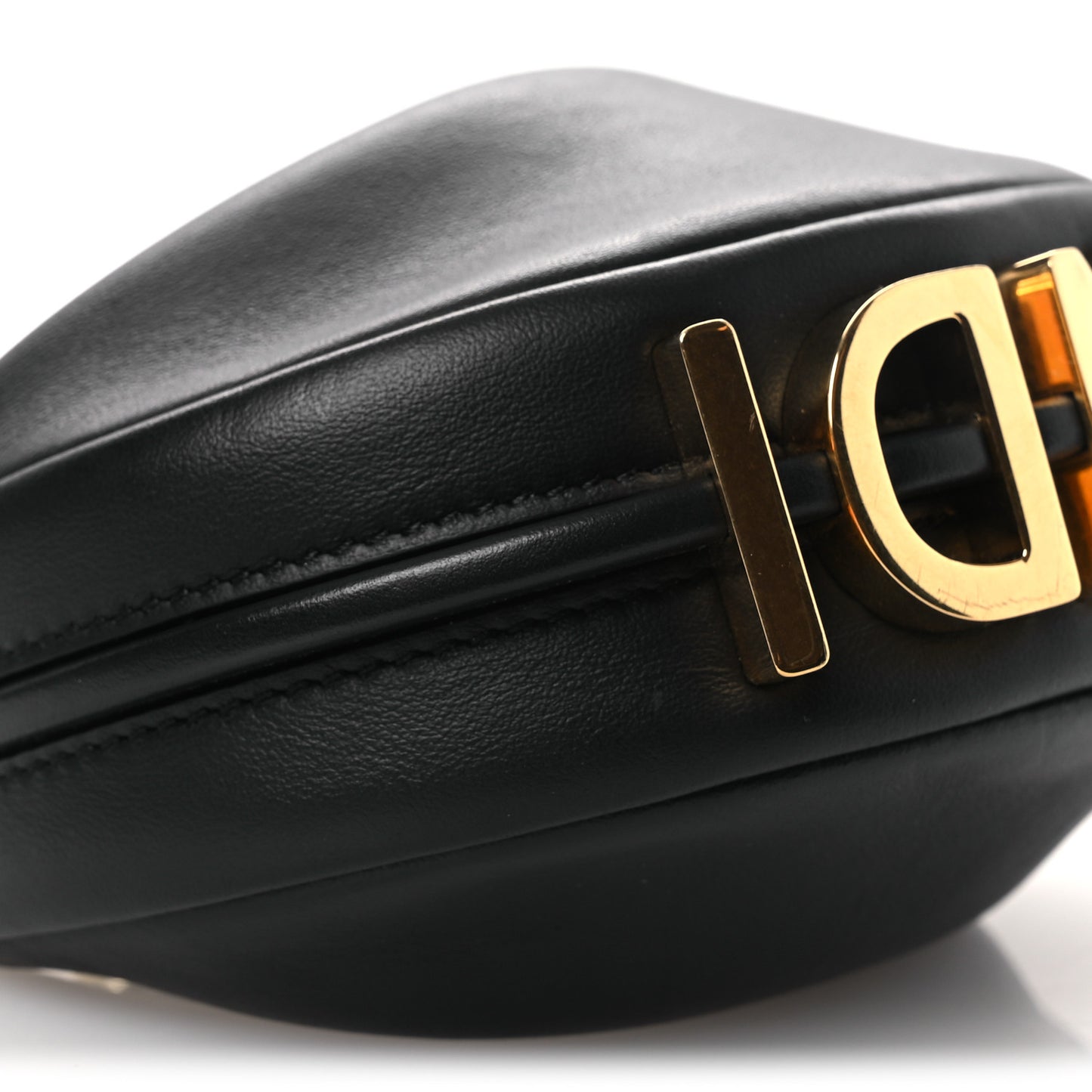 Vitello Grace Matte Nano Fendigraphy Hobo Charm Black