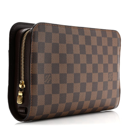 Louis Vuitton Damier Ebene Pochette Saint Louis Clutch 4 of 9