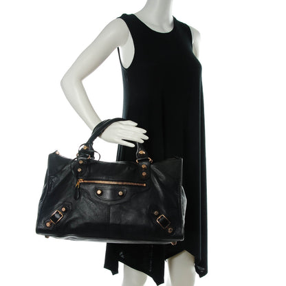 Balenciaga Agneau Giant 21 Rose Gold Hardware Work Black 2 of 8
